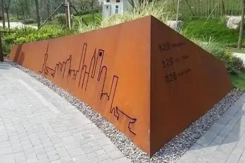 谢家集耐候钢挡土墙
